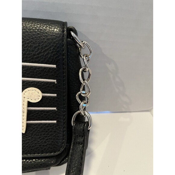 Charming Charlie Music Note Black Small Crossbody Purse - Picture 3 of 11